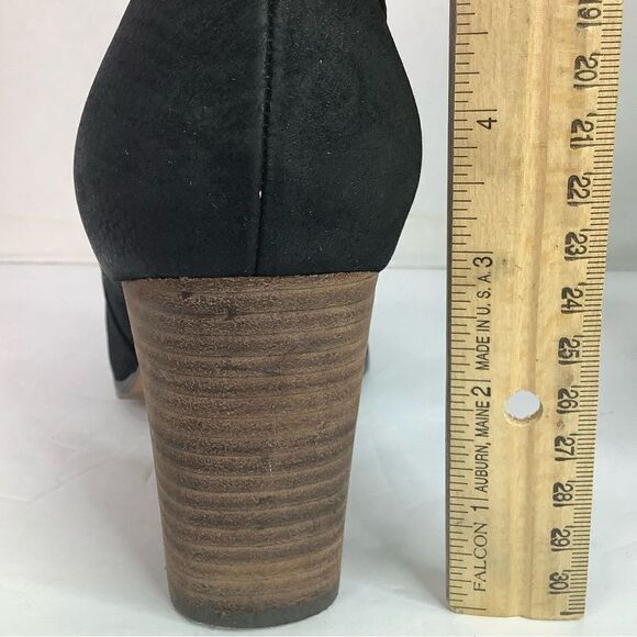 Cole Haan NikeAir Chelsea Black Leather Suede Women’s Ankle Boots Sz 8.5 - Picture 9 of 13